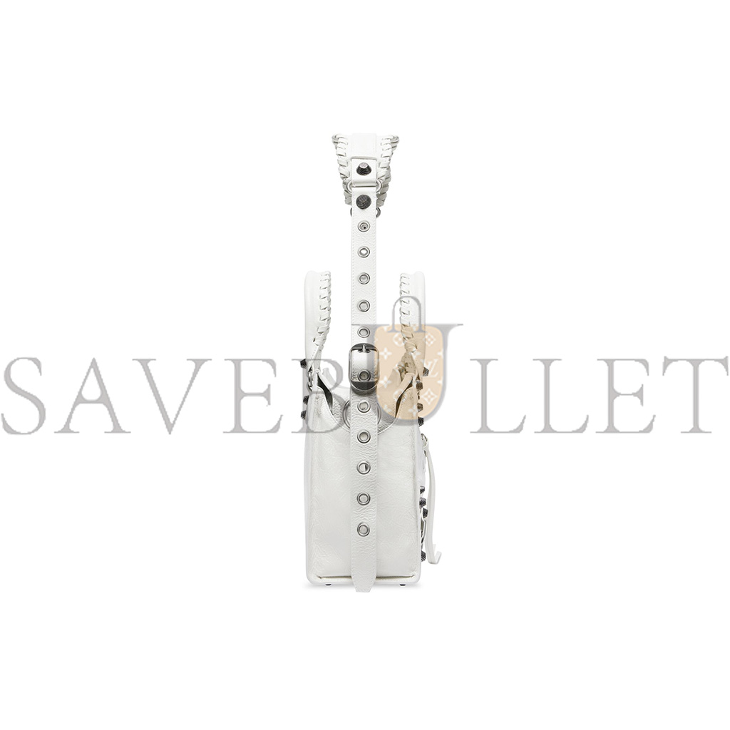 BALENCIAGA SMALL WHITE NEO CAGOLE CITY HANDBAGS FOR WOMEN 736046210B09104 (33*20.8*13.5cm) BALENCIAGA SMALL WHITE NEO CAGOLE CITY HANDBAGS FOR WOMEN 736046210B09104 (33*20.8*13.5cm)